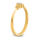 14K Yellow Gold Petite Oval Diamond Ring 0.16ctw
