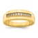 14K Yellow Gold Lab Grown Diamond Men's Band