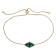 Malachite Freeform Bolo Bracelet In 18K Gold Over Sterling Silver 2.64ct