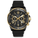 Bulova Men's Marine Star Black Dial, Black Rubber Strap Watch