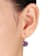 Amethyst and Diamond 10K Pink Gold Earrings 7.02ctw