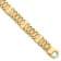 14K Yellow Gold Satin and Polished Men's Link Bracelet