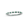 0.55ctw Emerald and Diamond Eternity Band Ring in 14k White Gold