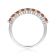 Yellow Citrine Sterling Silver Half Eternity Band