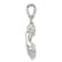 Rhodium Over Sterling Silver Blue Inlay Lab Created Opal Frog Pendant