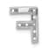 Rhodium Over 14K White Gold Diamond Letter F Initial Charm