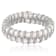 7-8mm White Cultured Freshwater Pearl Silver  Bracelet