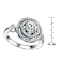 CZ Halo Ring In Sterling Silver