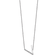 Rhodium Over 14k White Gold Sideways Diamond Initial V Pendant Cable
Link 18 Inch Necklace