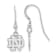Rhodium Over Sterling Silver  LogoArt University of Notre Dame Extra
Small Dangle Earrings