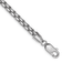 Rhodium Over 14k White Gold 3.6mm Round Box Link Bracelet, 8 Inches