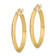 14k Yellow Gold Polished 1.02" Hoop Earrings