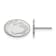 Rhodium Over Sterling Silver  LogoArt Penn State University Extra Small
Post Earrings