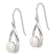 Rhodium Over Sterling Silver Polished Freshwater Cultured Pearl Teardrop
Dangle Earrings