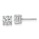 White Lab-Grown Diamond VS/SI G-H 14k White Gold 4-Prong Stud Earrings 1.74ctw
