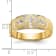14K Yellow Gold AA Quality Mens Wedding Band