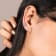 White Cubic Zirconia 14k White Gold Studs With Velvet Gift Box 2.00ctw