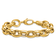 14K Yellow Gold 11.5mm Open Link Cable 8 inch Bracelet