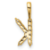 14K Yellow Gold Lab Grown Diamond Letter K Initial Pendant