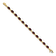14K Two-tone Gold 7x5mm Oval Garnet Bracelet