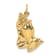 14k Yellow Gold Praying Hands Pendant