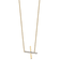 14k Yellow Gold and Rhodium Over 14k Yellow Gold Sideways Diamond
Initial X Pendant 18 Inch Necklace
