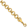 14K Yellow Gold Polished Circle Link Bracelet