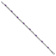 Rhodium Over 10k White Gold Diamond and Amethyst Bracelet