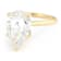 Lab-Grown Diamond Pear Shape Solitaire Ring In 14K Gold 5.00ct