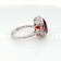 6.65 Cts Rhodochrosite and 0.45 Cts White Diamond Ring in 14K WG