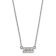 Rhodium Over Sterling Silver LogoArt Sigma Sigma Sigma Extra Small
Pendant Necklace