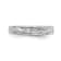 Rhodium Over 14K White Gold AA Quality Trio Ladies Wedding Band