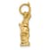 14k Yellow Gold Textured Statue Of Liberty Charm Pendant