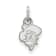 Rhodium Over Sterling Silver LogoArt Oklahoma State University Extra
Small Pendant