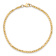 14K Yellow Gold Polished and Diamond-cut Beaded Bracelet