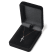 White Cubic Zirconia 14k Rose Gold Cross Pendant With Chain 0.30ctw