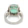 8.45 Ctw Colombian Emerald and 0.41 Ctw White Diamond Ring in 14K WG