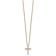 10k Yellow Gold 0.25 ctw Diamond Cross Pendant with 18 inch Cable Chain