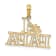 10K Yellow Gold #1 PAPA Cut-out Charm