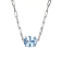 Light Blue Lab Created Spinel Rhodium Over Sterling Silver Paperclip
Necklace 2.12ctw
