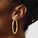 14k Yellow Gold 1 11/16" Polished Hoop Earrings