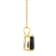 7x5mm Pear Shape Sapphire 14k Yellow Gold Pendant With Chain