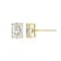 Emerald Cut Moissanite 14k Yellow Gold Over Silver Stud Earrings 3.50ctw DEW