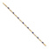 10k Yellow Gold Diamond and Sapphire Bracelet