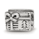 Sterling Silver Christmas Present Bead