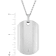 Robert Alton Men's Dog Tag Pendant With Chain In Titanium