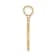 10K Yellow Gold Key with Heart Charm