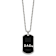 Stainless Steel Black Ion Plated DAD 8.75-inch Bracelet and 24-inch
Necklace Set