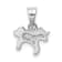 Rhodium Over Sterling Silver Multi-color Enameled Unicorn Children's Pendant