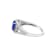 14K White Gold Round Tanzanite and Diamond Ring, 1.54ctw